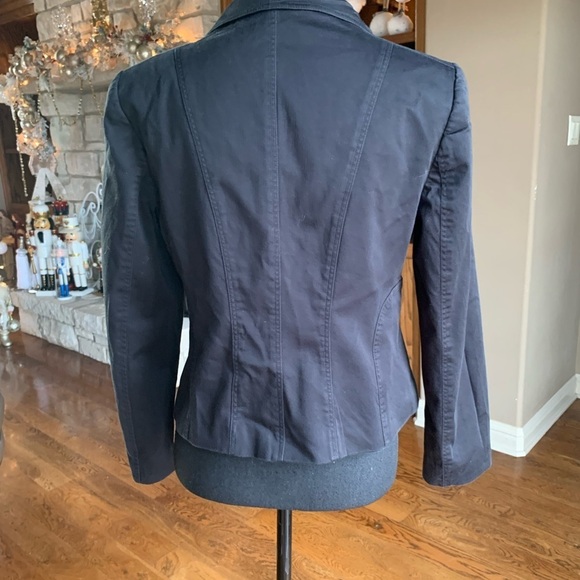 Nine West Tailor Black Jacket Animal Print Apparel - Picture 3 of 12